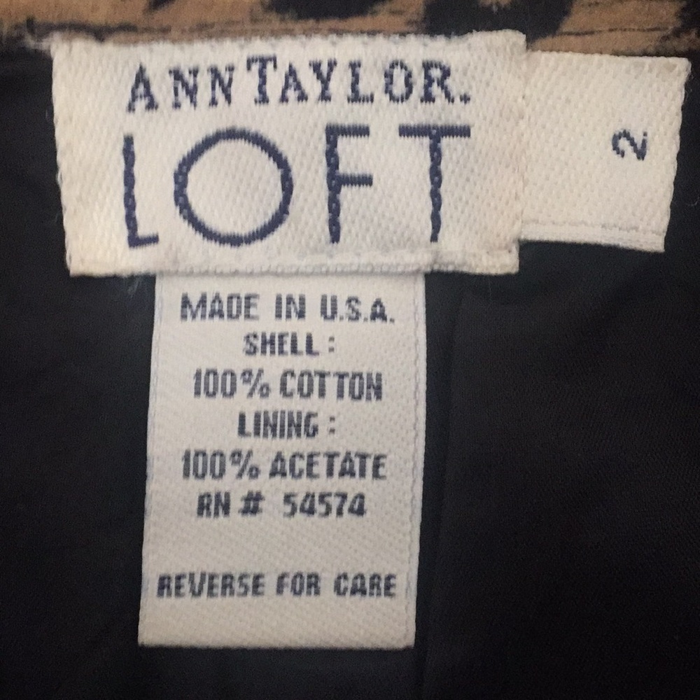 Ann Taylor Loft velvet leopard mini skirt - Picture 6 of 7